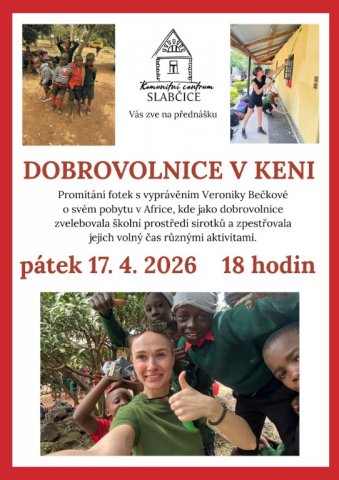 DOBROVOLNICE V KENI - plakát