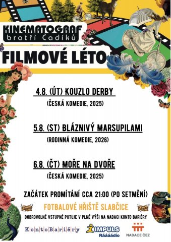 FILMOVÉ LÉTO - Slabčice 2026 - plakát